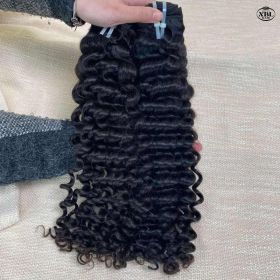 Single Donor Raw Indian Unprocessed Hair Vendors (Option: Deep Wave-10Inches)